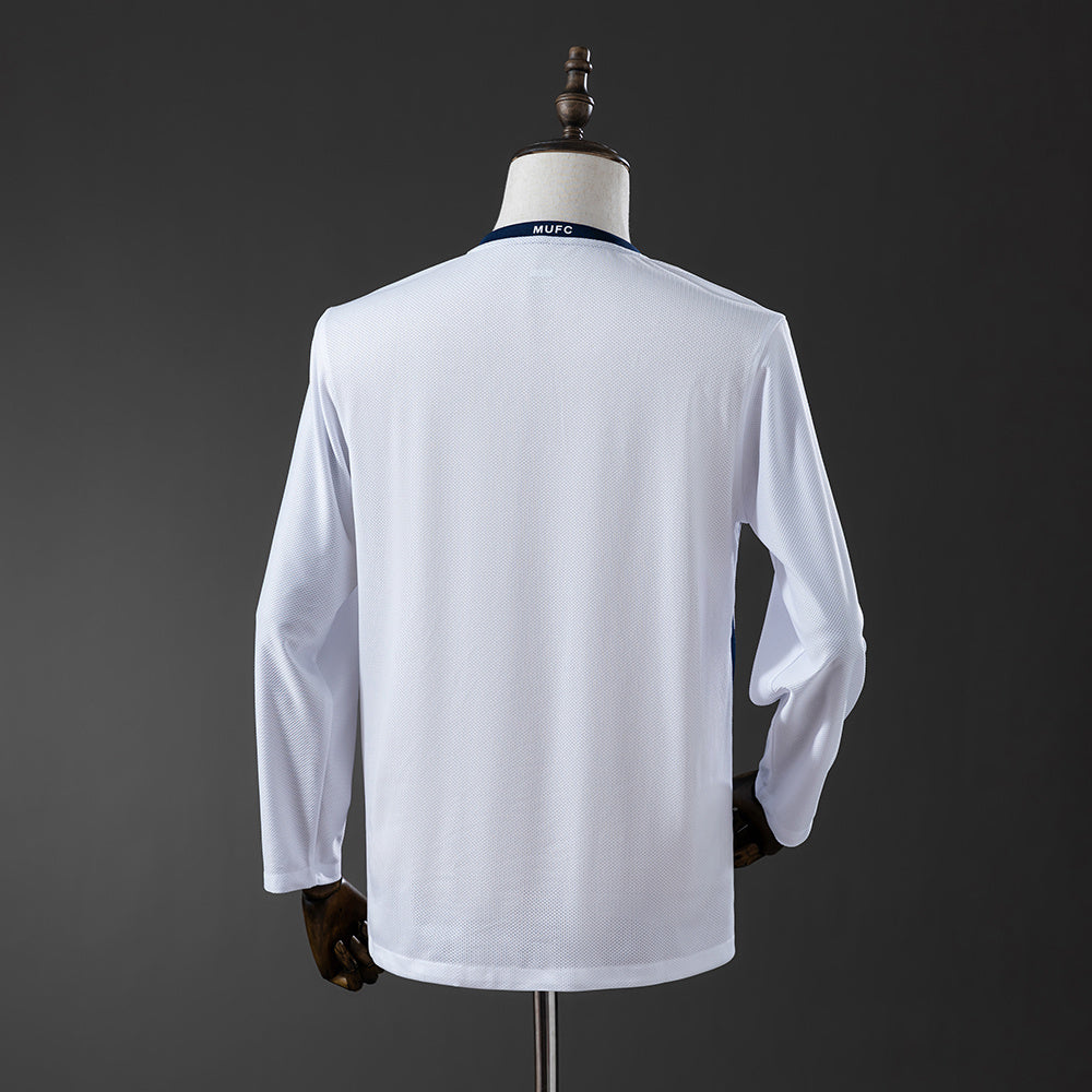 Camiseta retro Manchester United 2008/09 tercera equipación manga larga detalle escudo – Cortita y al Pie