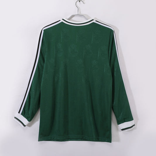 Camiseta retro Deportivo La Coruña 1999/00 segunda equipación manga larga detalle – Cortita y al Pie