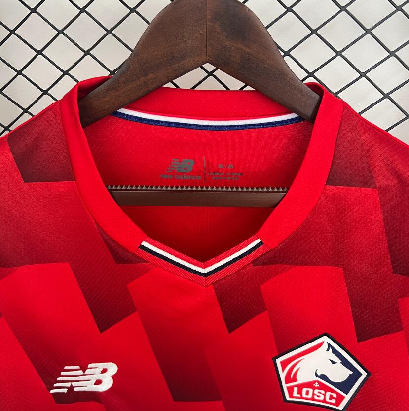 Camiseta Lille 2025/26 primera equipación versión fan lateral – Cortita y al Pie
