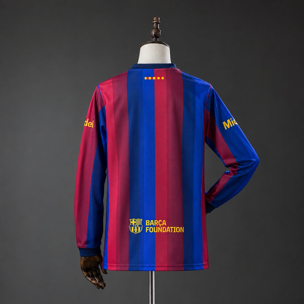 Camiseta Barcelona 2026/27 Primera Equipación Versión Fan Manga Larga - vista trasera
