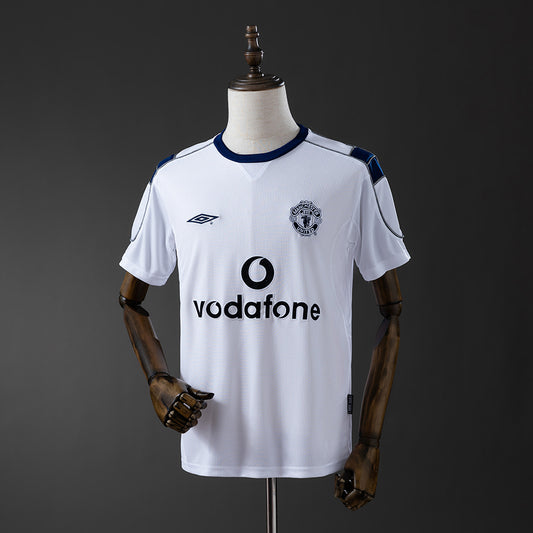 Camiseta retro Manchester United 2000/01 segunda equipación post-triplete Ferguson – Cortita y al Pie