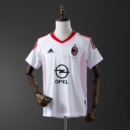 Camiseta retro AC Milan 2002/03 segunda equipación sexta Champions League Shevchenko – Cortita y al Pie