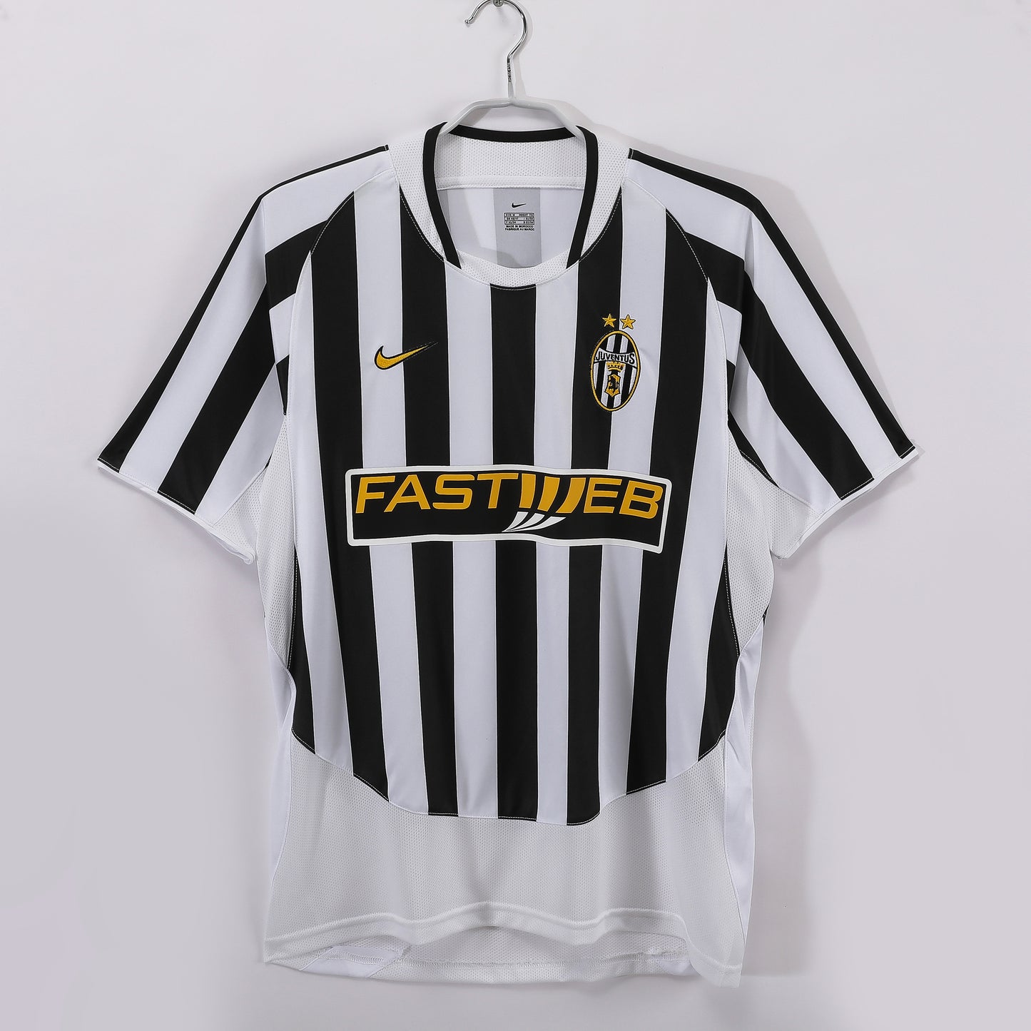 Camiseta retro Juventus 2003/04 primera equipación bianconera Del Piero Trezeguet Serie A – Cortita y al Pie