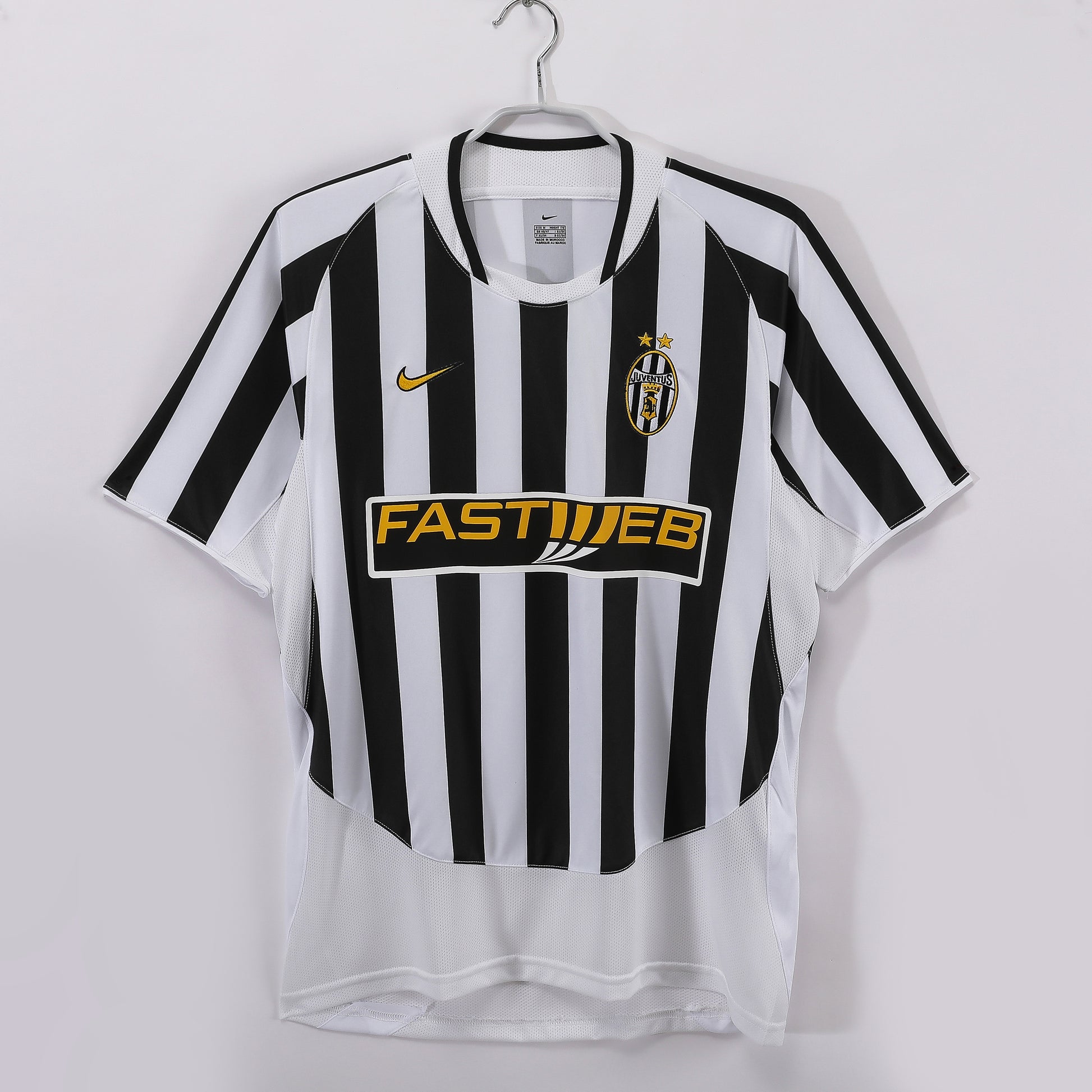 Camiseta retro Juventus 2003/04 primera equipación bianconera Del Piero Trezeguet Serie A – Cortita y al Pie