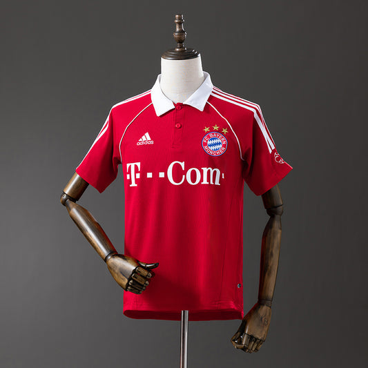 Camiseta retro Bayern Múnich 2006/07 primera equipación roja Klose Ribéry Bundesliga – Cortita y al Pie