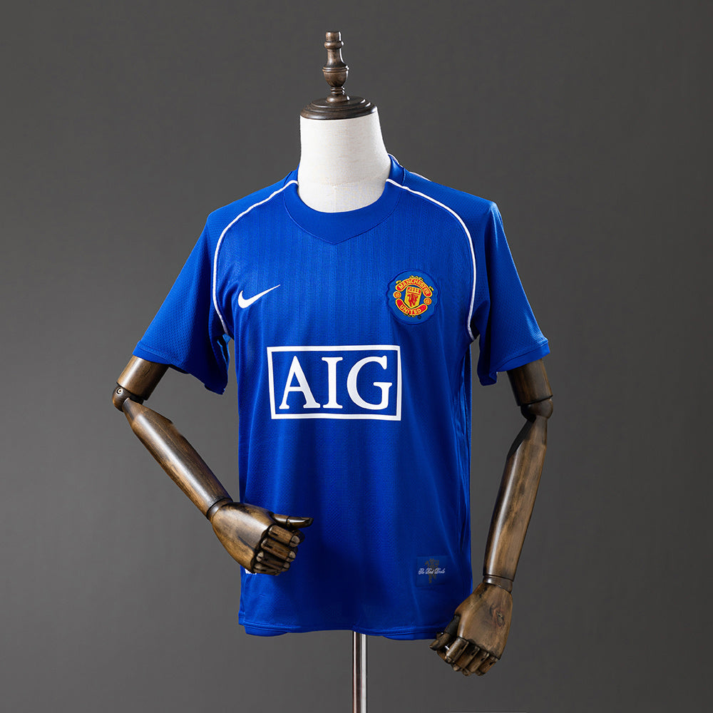 Camiseta retro Manchester United 2007/09 cuarta equipación Ronaldo Premier Ferguson – Cortita y al Pie