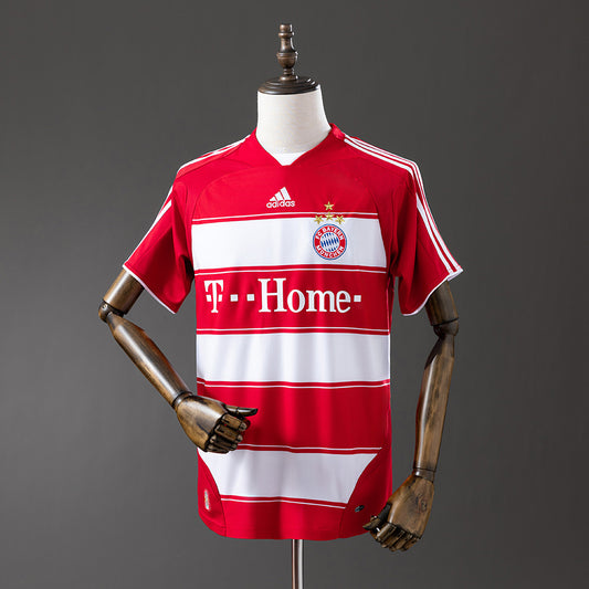 Camiseta retro Bayern Múnich 2007/08 primera equipación roja Ribéry Toni Bundesliga – Cortita y al Pie