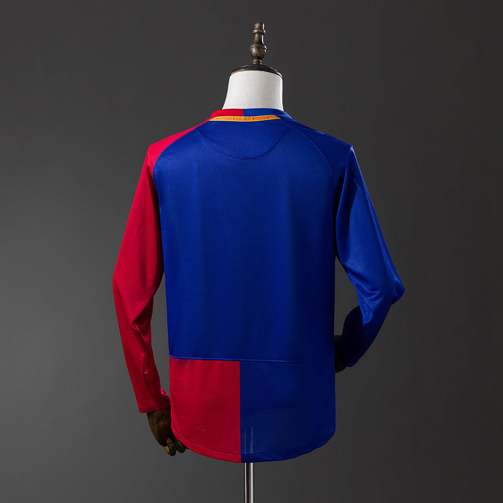 Camiseta retro FC Barcelona 2008/09 primera equipación manga larga detalle sextete – Cortita y al Pie