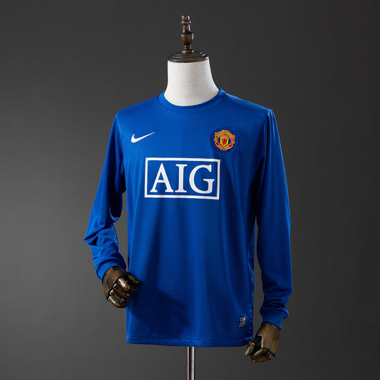 Camiseta retro Manchester United 2007/09 cuarta equipación manga larga Ronaldo – Cortita y al Pie