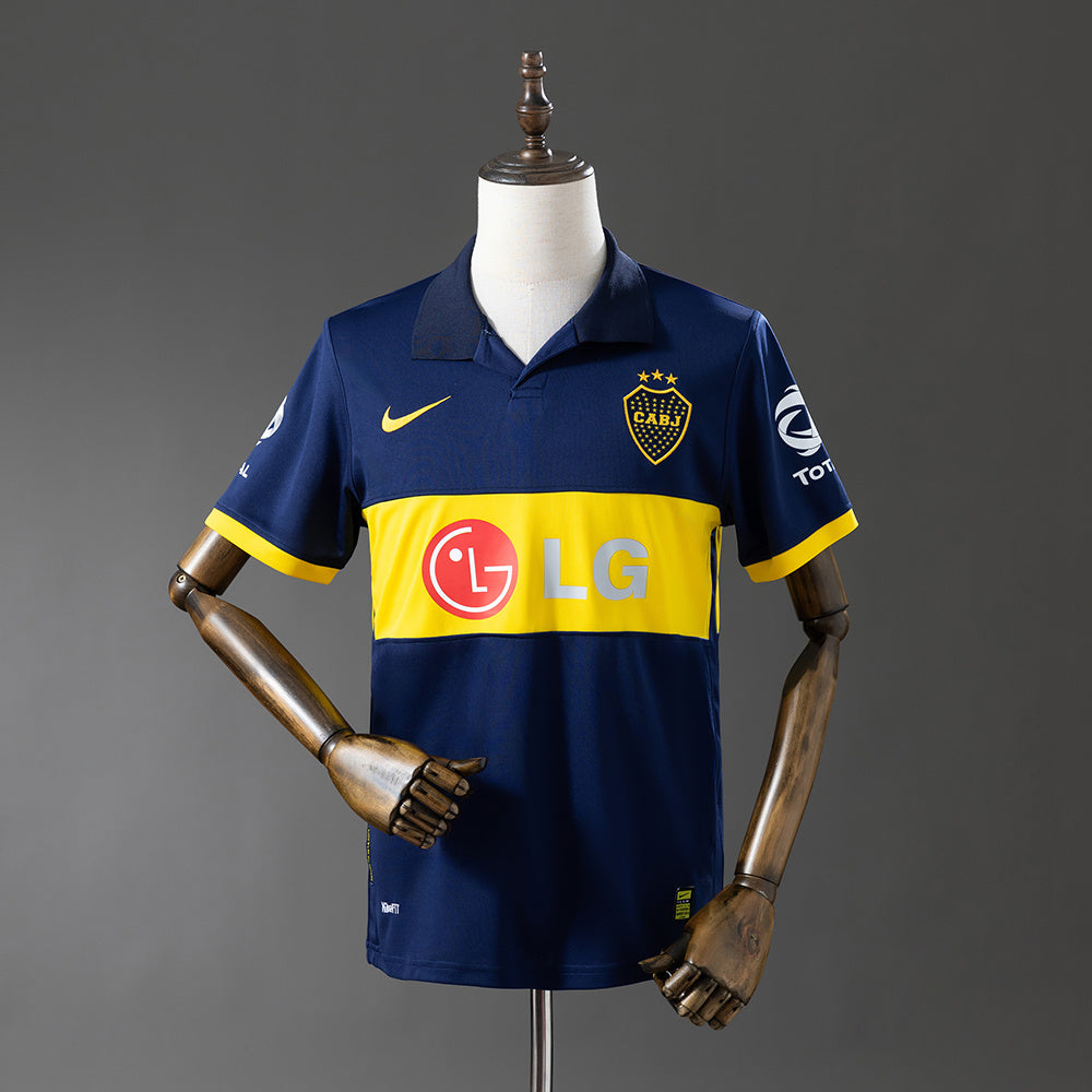 Camiseta retro Boca Juniors 2009/10 primera equipación azul amarilla La Bombonera – Cortita y al Pie