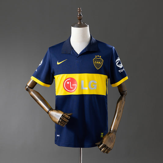 Camiseta retro Boca Juniors 2009/10 primera equipación azul amarilla La Bombonera – Cortita y al Pie