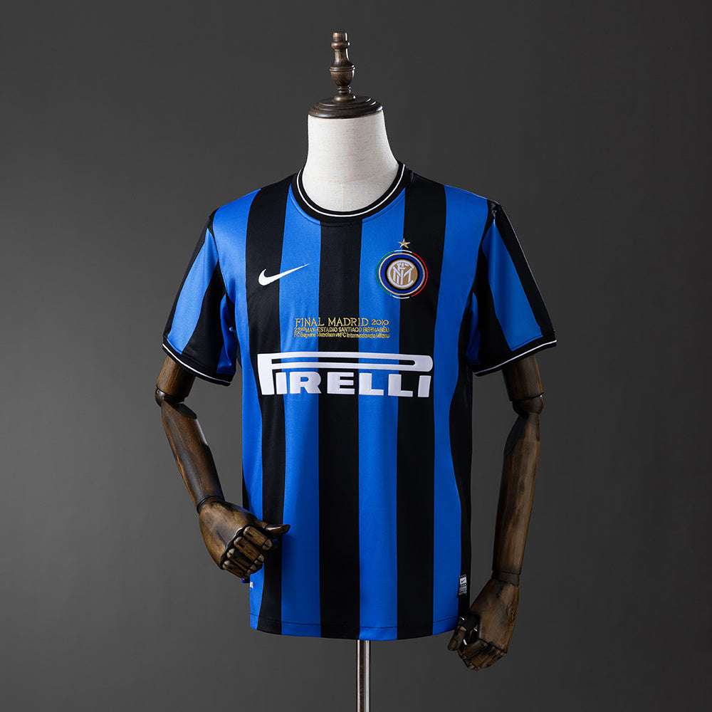 Camiseta retro Inter de Milán 2009/10 primera equipación UCL Final Mourinho Treble – Cortita y al Pie