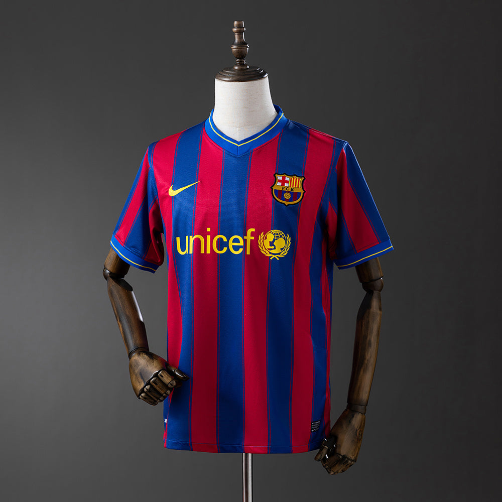 Camiseta retro FC Barcelona 2009/10 primera equipación blaugrana Messi Xavi Iniesta – Cortita y al Pie