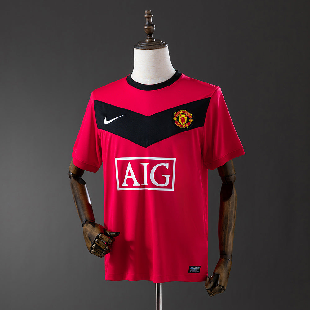 Camiseta retro Manchester United 2009/10 primera equipación roja Rooney Berbatov Premier – Cortita y al Pie