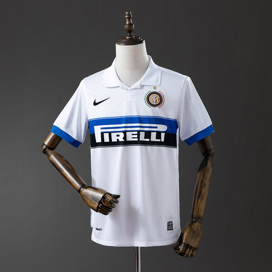 Camiseta retro Inter de Milán 2009/10 segunda equipación blanca Mourinho Treble – Cortita y al Pie