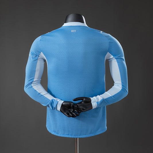Camiseta Manchester City 2026/27 – Primera Equipación Versión Jugador Manga Larga