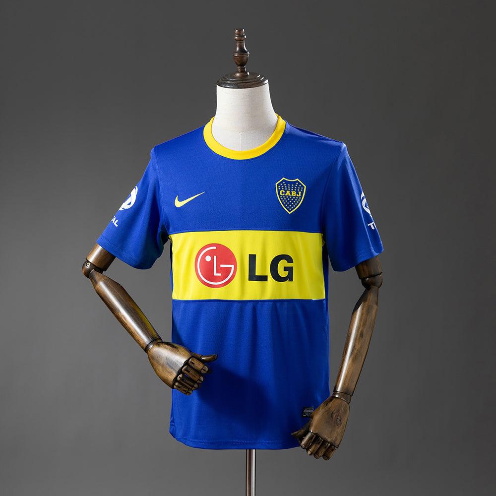 Camiseta retro Boca Juniors 2010/11 primera equipación azul amarilla Libertadores – Cortita y al Pie