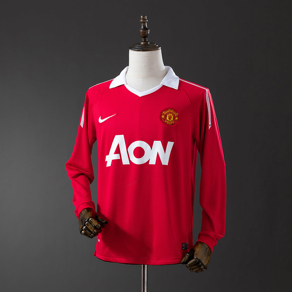 Camiseta retro Manchester United 2010/11 primera equipación manga larga Rooney – Cortita y al Pie