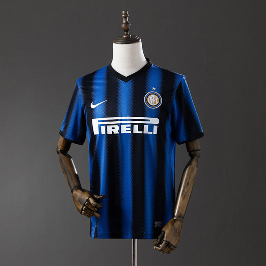 Camiseta retro Inter de Milán 2010/11 primera equipación azul negra Eto'o Sneijder – Cortita y al Pie