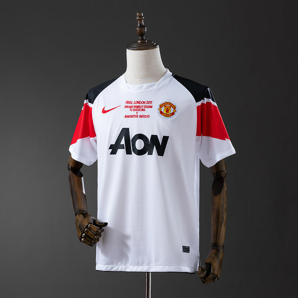Camiseta retro Manchester United 2010/11 segunda equipación final Champions Wembley – Cortita y al Pie