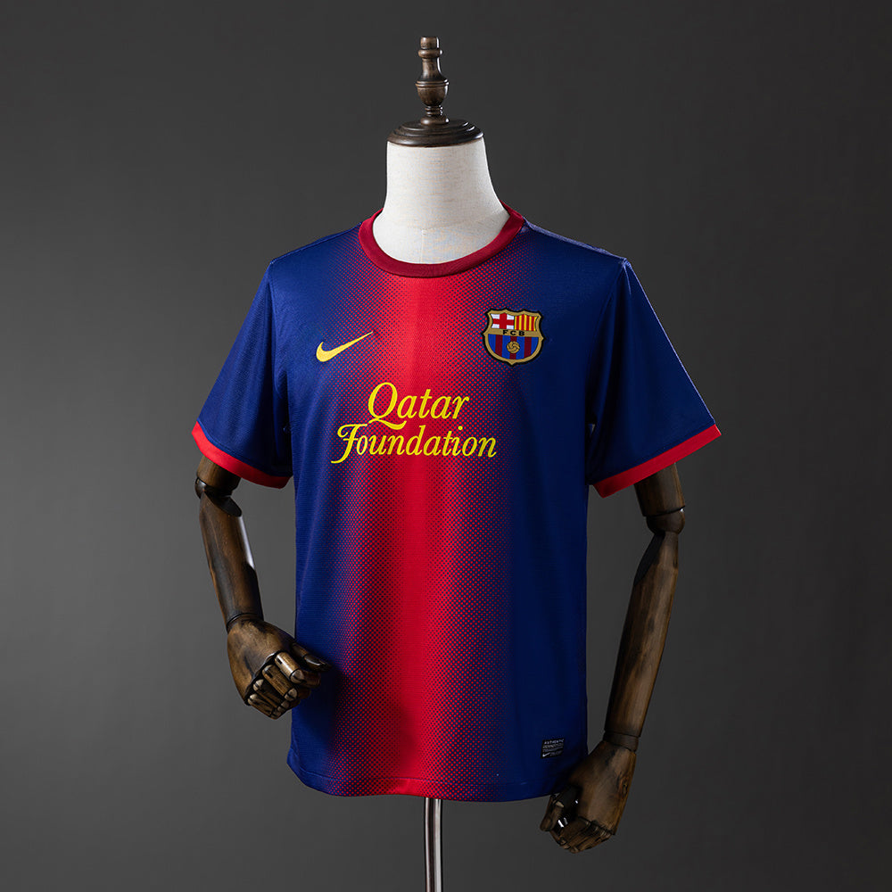 Camiseta retro FC Barcelona 2012/13 primera equipación blaugrana Messi UCL Final – Cortita y al Pie