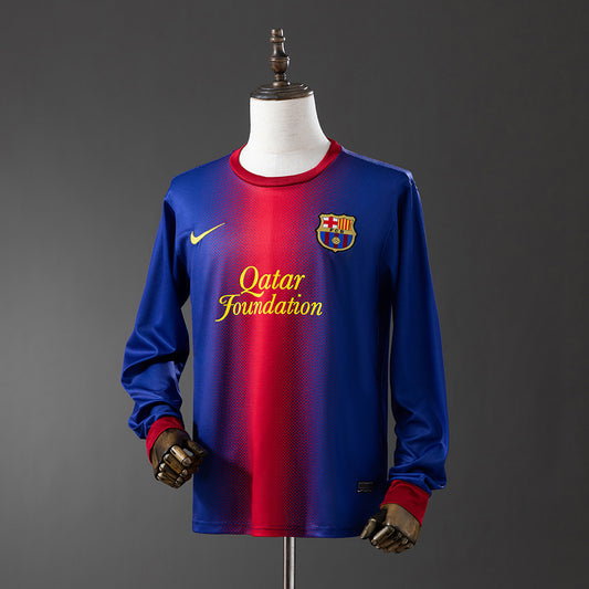 Camiseta retro FC Barcelona 2012/13 primera equipación manga larga Messi LaLiga – Cortita y al Pie