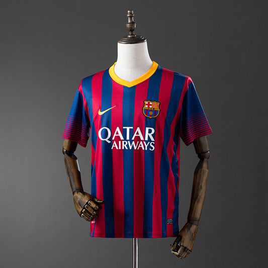 Camiseta retro FC Barcelona 2013/14 primera equipación blaugrana Messi Neymar Xavi – Cortita y al Pie