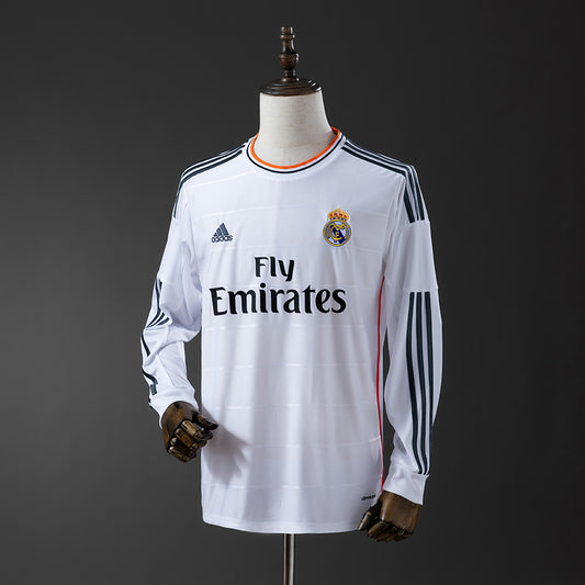Camiseta retro Real Madrid 2013/14 primera equipación manga larga blanca Décima – Cortita y al Pie