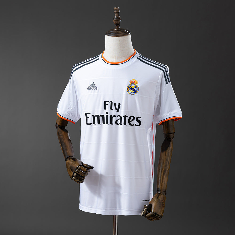 Camiseta retro Real Madrid 2013/14 primera equipación blanca Décima Champions CR7 – Cortita y al Pie