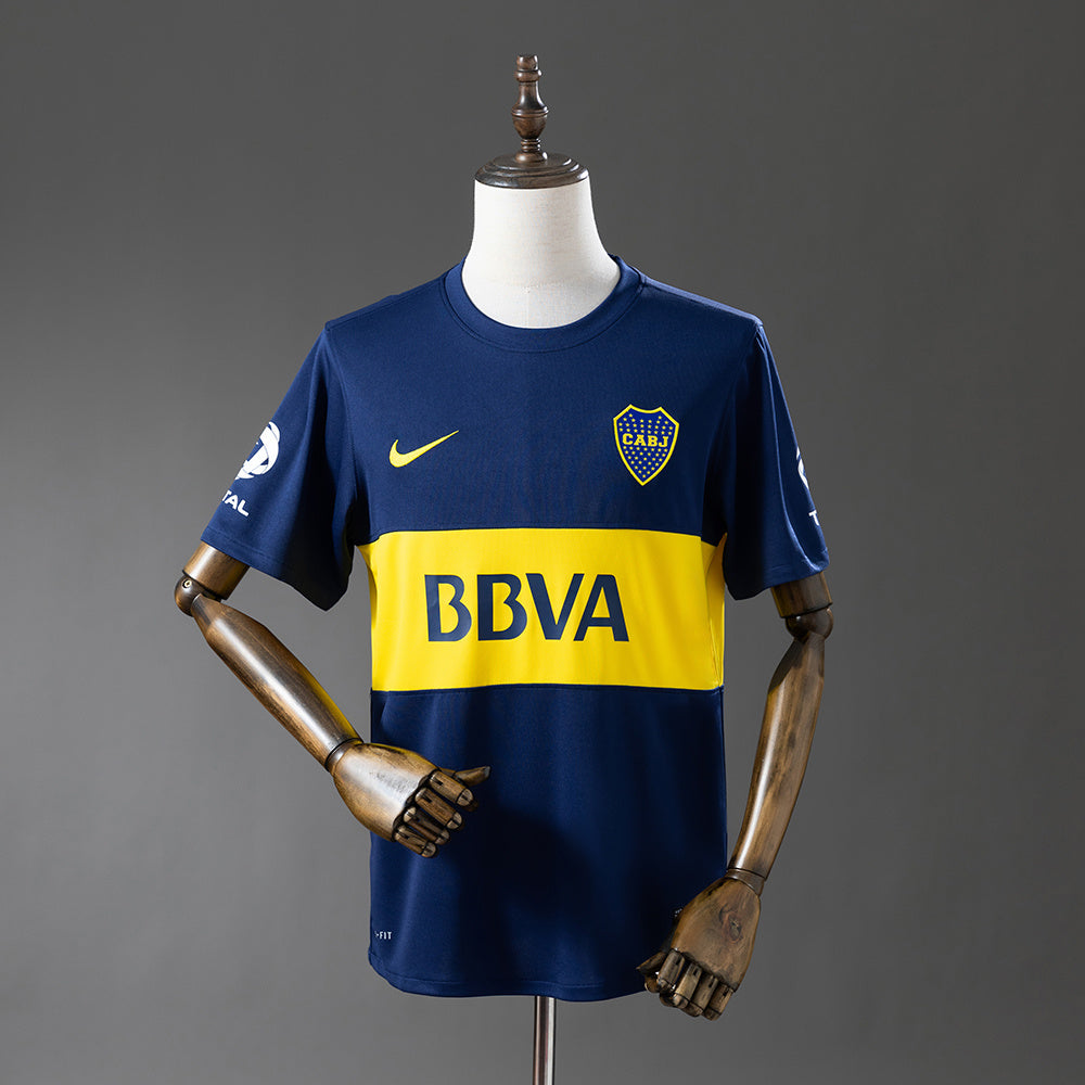 Camiseta retro Boca Juniors 2014/15 primera equipación azul amarilla La Bombonera – Cortita y al Pie