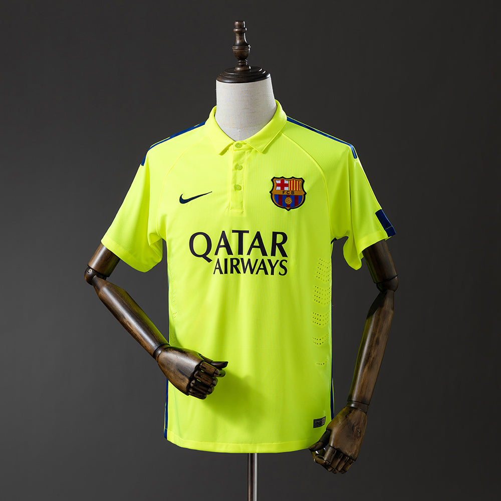 Camiseta retro FC Barcelona 2014/15 tercera equipación MSN triple corona LaLiga – Cortita y al Pie