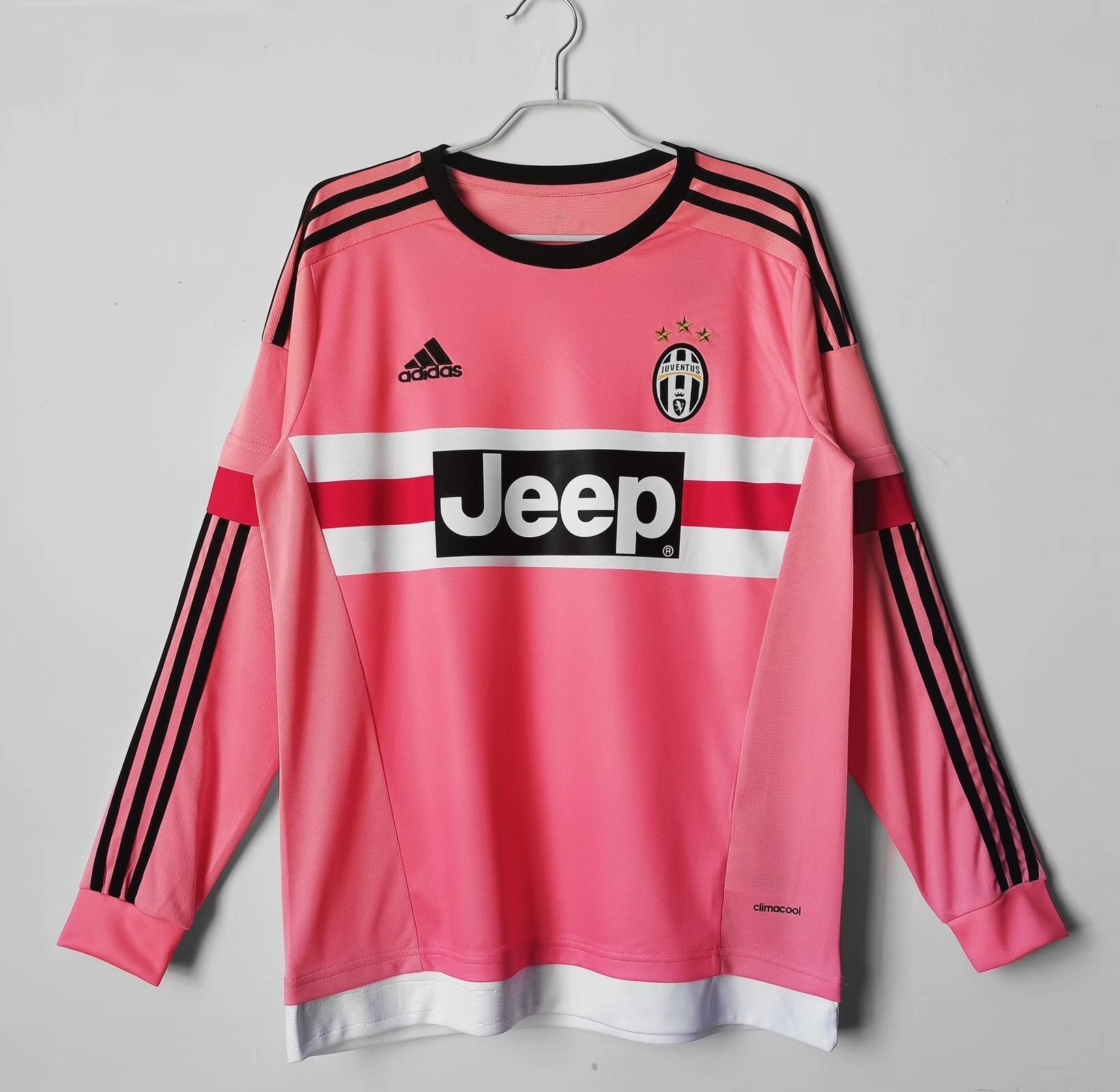 Camiseta retro Juventus 2015/16 segunda equipación manga larga rosa Dybala – Cortita y al Pie