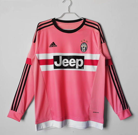 Camiseta retro Juventus 2015/16 segunda equipación manga larga rosa Dybala – Cortita y al Pie