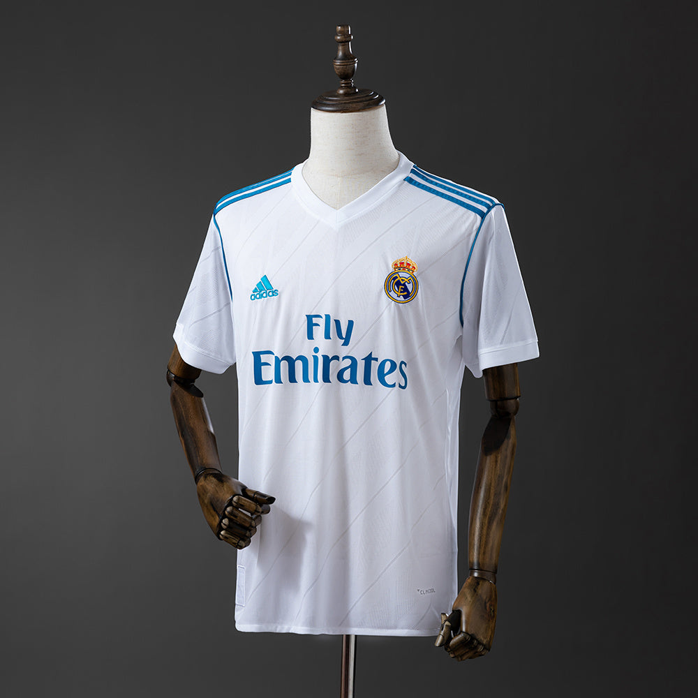 Camiseta retro Real Madrid 2017/18 primera equipación blanca Decimotercera Champions – Cortita y al Pie