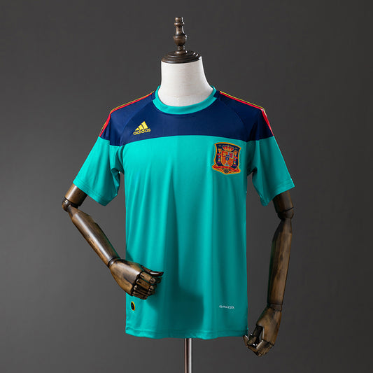 Camiseta retro España 2010 equipación portero amarilla Casillas campeón del mundo – Cortita y al Pie