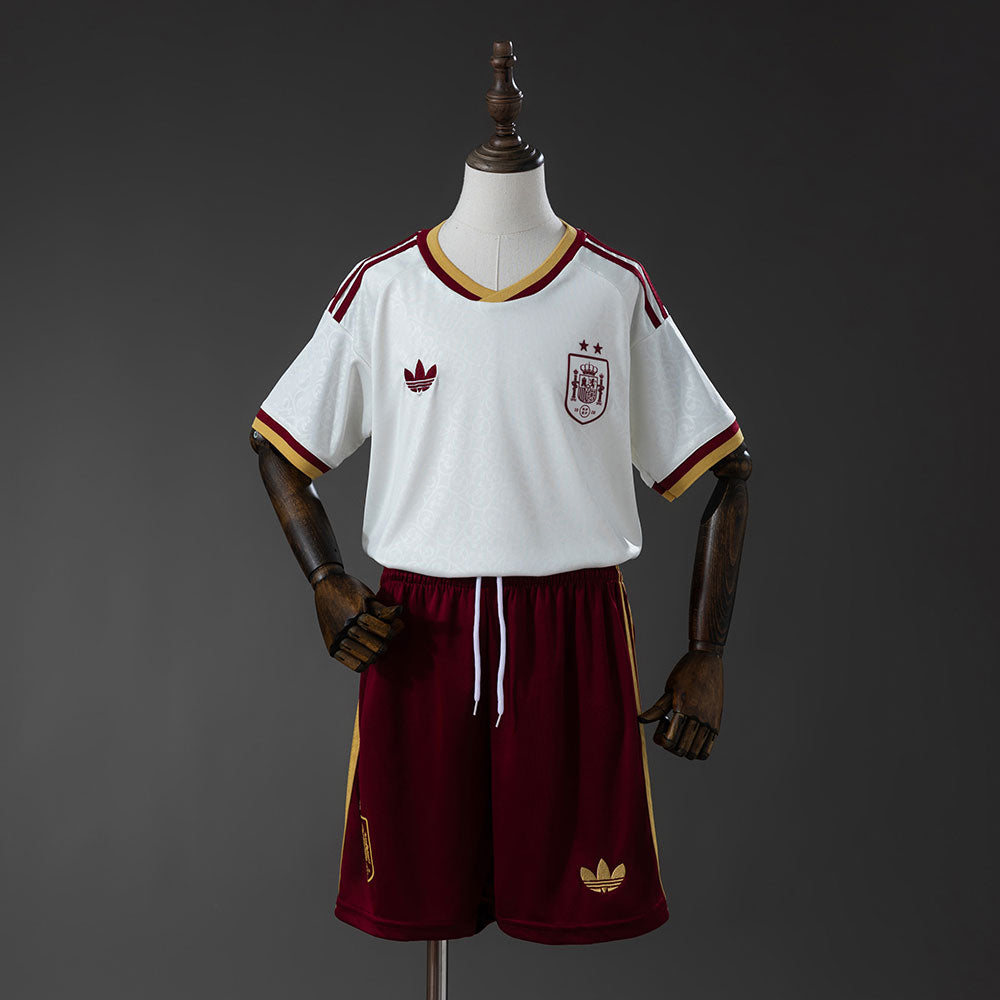 Camiseta España Mundial 2026 – Segunda Equipación Versión Niño (Dos Estrellas)