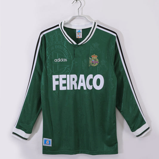 Camiseta retro Deportivo La Coruña 1999/00 segunda equipación manga larga SuperDépor – Cortita y al Pie