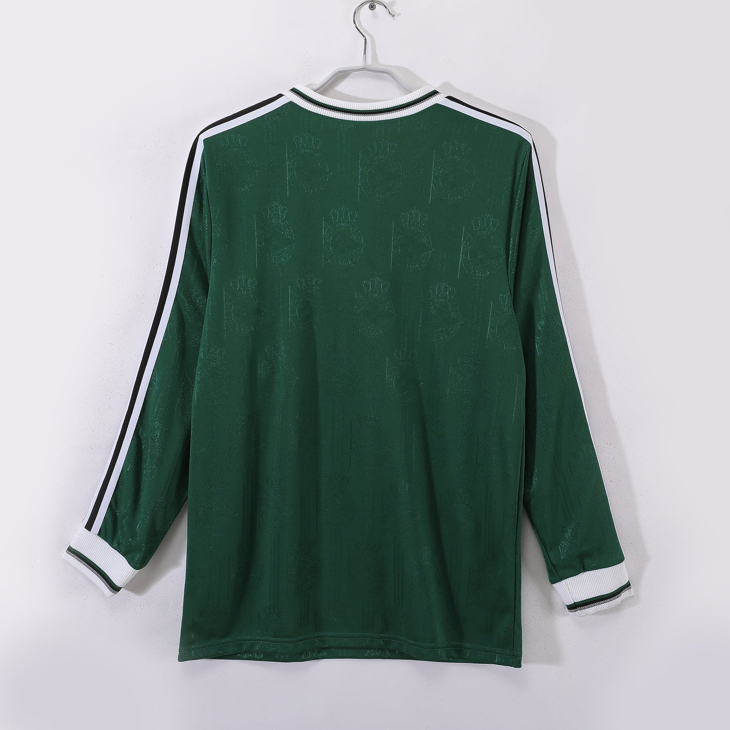 Camiseta retro Deportivo La Coruña 1999/00 segunda equipación manga larga detalle – Cortita y al Pie