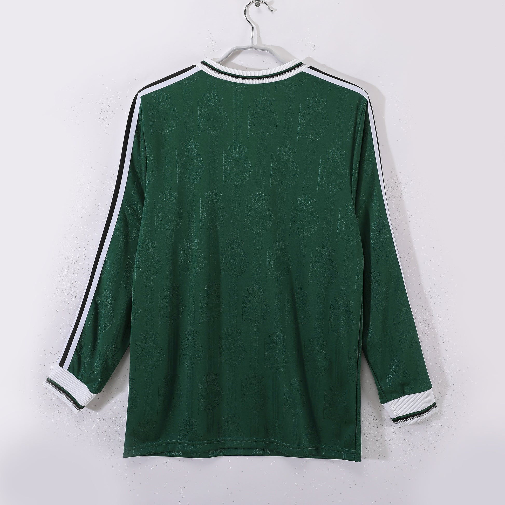 Camiseta retro Deportivo La Coruña 1999/00 segunda equipación manga larga detalle – Cortita y al Pie