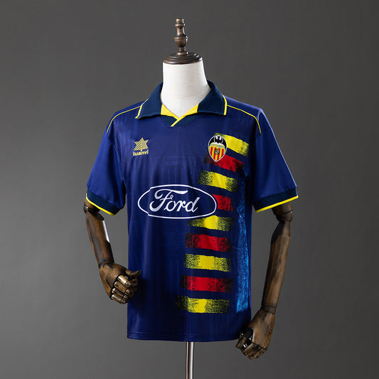 Camiseta retro Valencia CF 1996/97 segunda equipación naranja Mestalla LaLiga – Cortita y al Pie