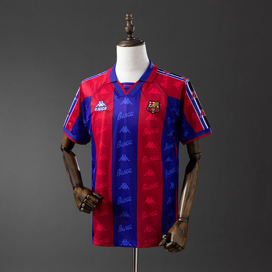 Camiseta retro FC Barcelona 1996/97 primera equipación blaugrana Ronaldo Copa del Rey – Cortita y al Pie