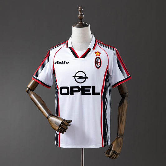 Camiseta retro AC Milan 1997/98 tercera equipación negra Serie A – Cortita y al Pie