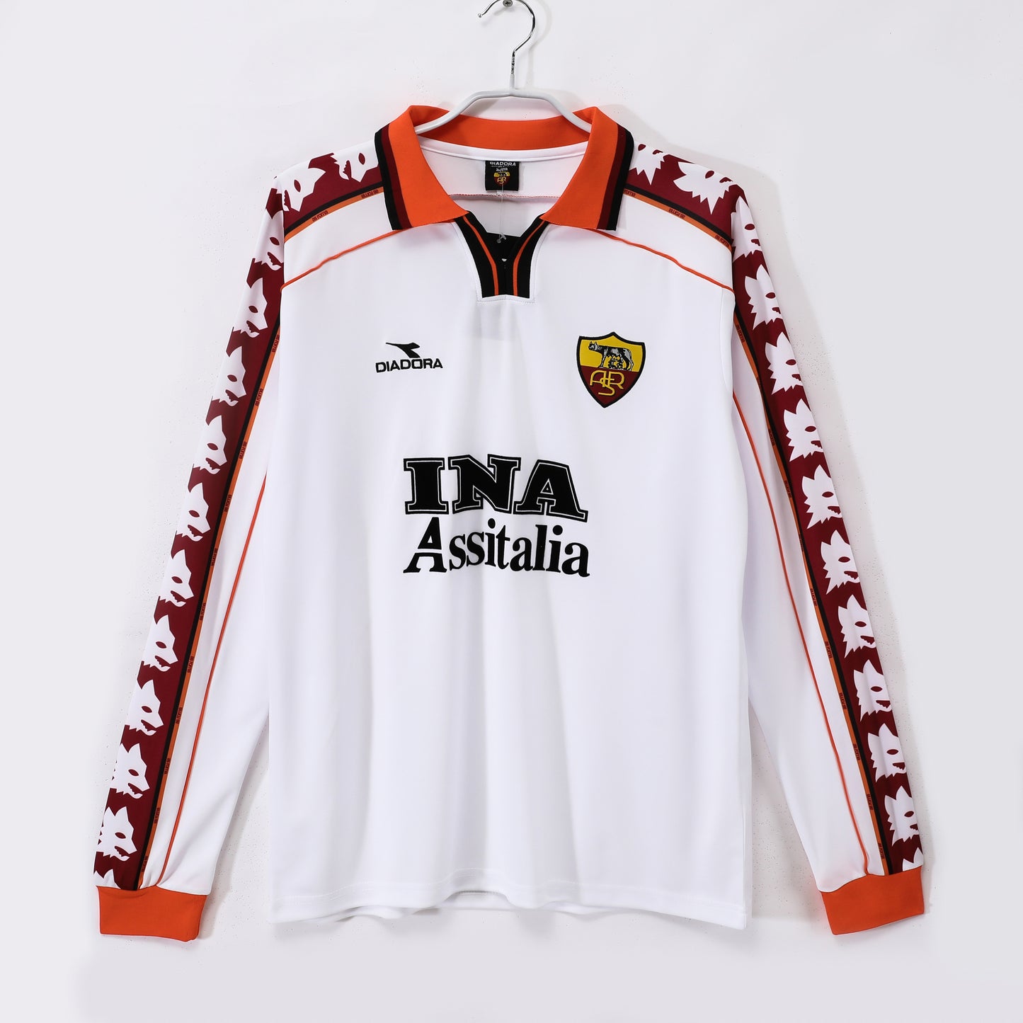 Camiseta retro Roma 1998/99 segunda equipación manga larga Totti – Cortita y al Pie