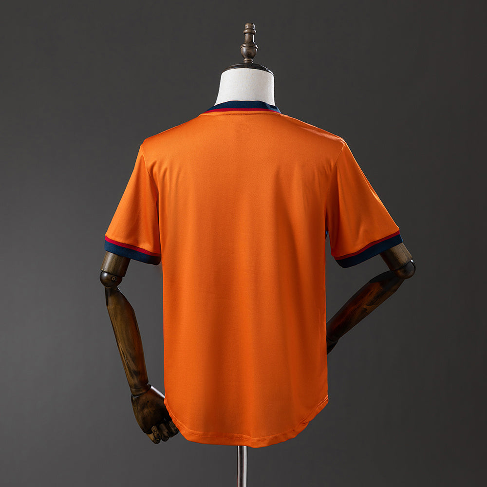 Camiseta retro FC Barcelona 1998/99 segunda equipación alternativa detalle – Cortita y al Pie