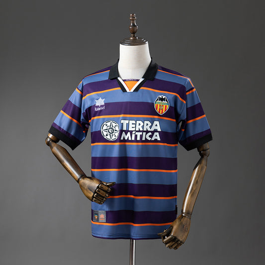 Camiseta retro Valencia CF 1999/00 tercera equipación UCL Final Mestalla – Cortita y al Pie