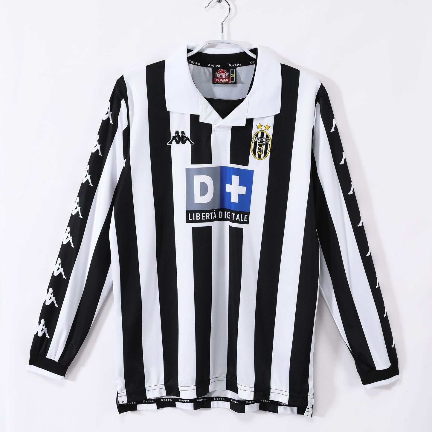 Camiseta retro Juventus 1999/00 primera equipación manga larga Del Piero Trezeguet – Cortita y al Pie