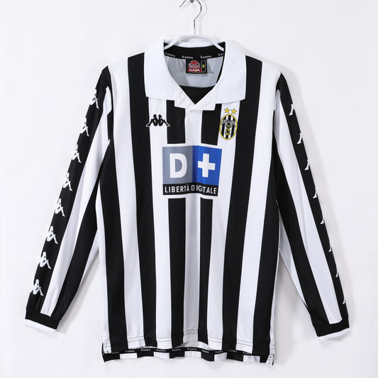 Camiseta retro Juventus 1999/00 primera equipación manga larga Del Piero Trezeguet – Cortita y al Pie