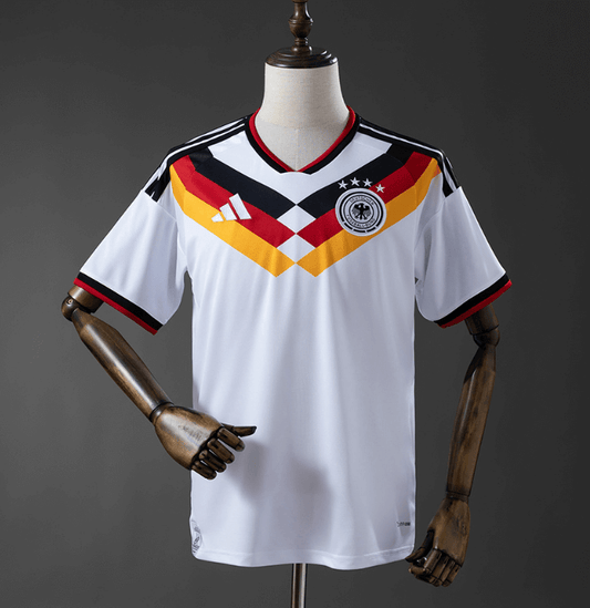 Camiseta Alemania Mundial 2026 primera equipación versión fan blanca – Cortita y al Pie