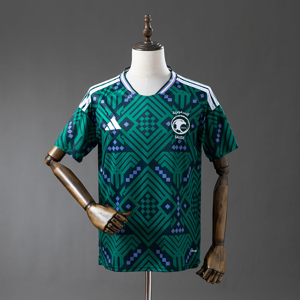 Camiseta Arabia Saudí Mundial 2026 primera equipación versión fan blanca verde – Cortita y al Pie