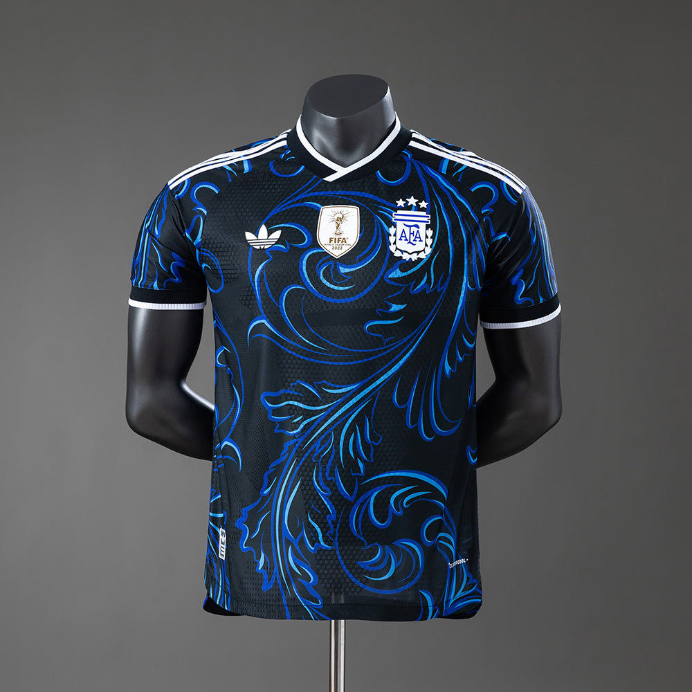 Camiseta Argentina Mundial 2026 segunda equipación versión jugador azul celeste Messi – Cortita y al Pie